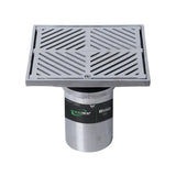 3monkeez FW-200BSM-304 200mm Square Floor Waste Arrestor I 304 Grade Stainless Steel
