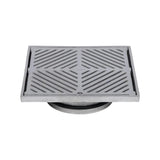 3monkeez FW-225S-150-304 225mm Square Floor Waste I 304 Grade Stainless Steel