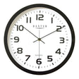 York Wall Clock Arabic Numerals, 30x30x4cm - Black - 24657
