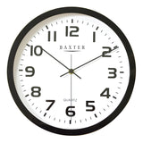 York Wall Clock Arabic Numerals, 30x30x4cm - Black - 24657