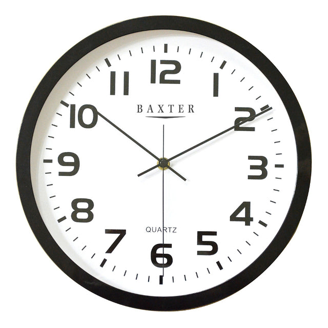 York Wall Clock Arabic Numerals, 30x30x4cm - Black - 24657