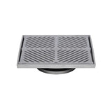 3monkeez FW-250S-150-304 250mm Square Floor Waste I 304 Grade Stainless Steel