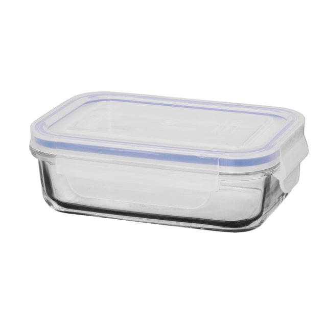Rectangular Tempered Glass Container 400ml - 28006