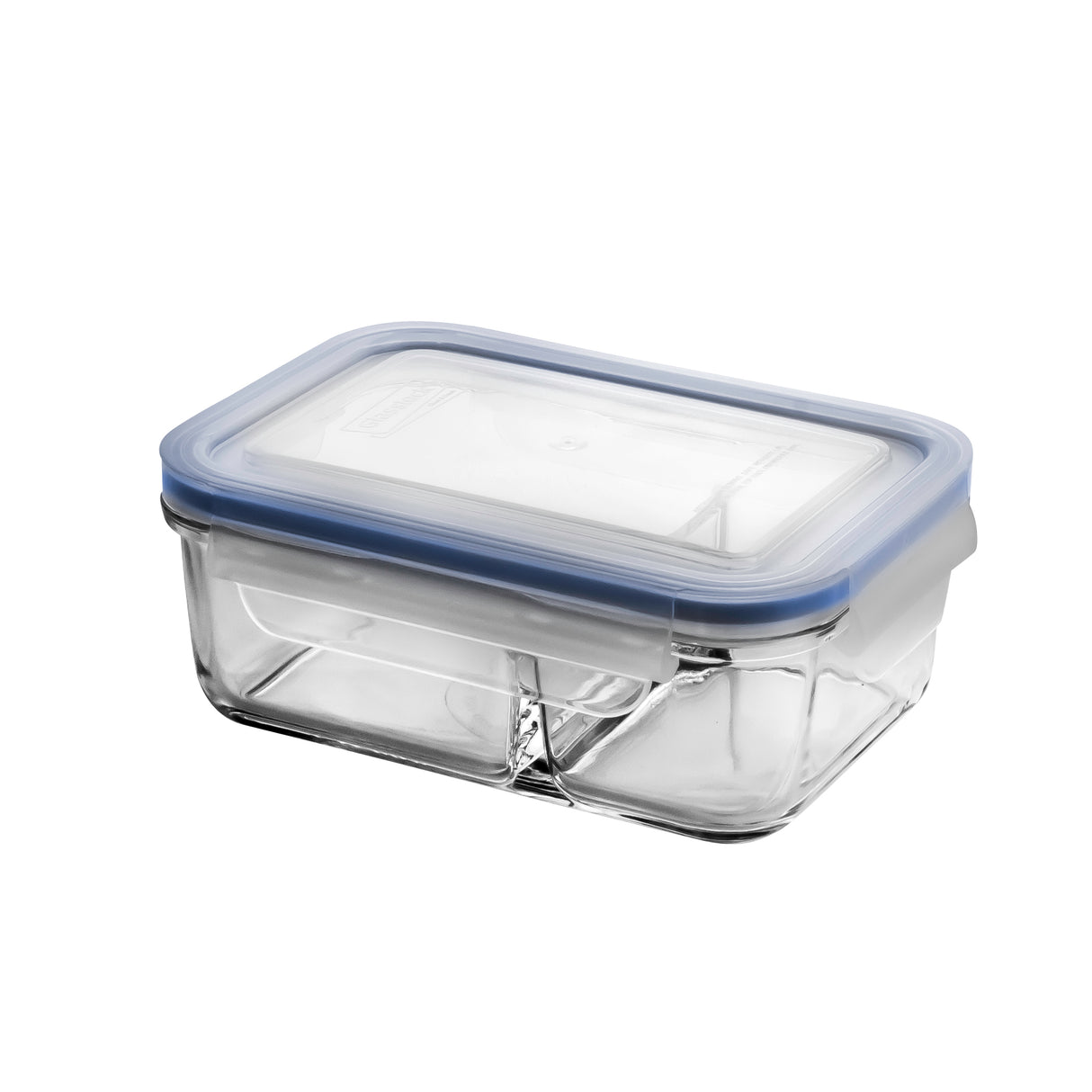 Rectangular Duo Tempered Glass Container 670ml - 28023