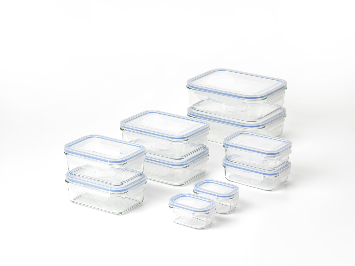 10 Piece Rect Tempered Glass Set: 2x2000ml, 2x1000ml, 2x715ml, 2x400ml, 2x150ml - 28041 (3)