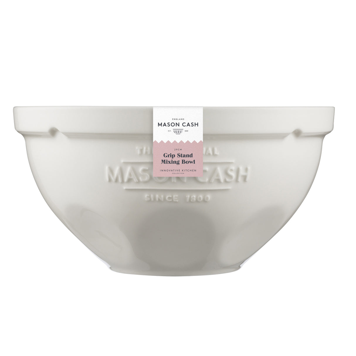 28490 - Innovative Kitchen Grip Stand Mixing Bowl, 29cm/4 Litre - Earthenware