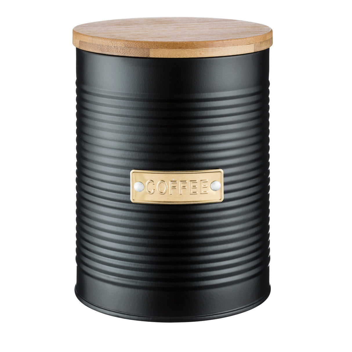 Living Otto Coffee Storage, 1.4 Litre / 16 x 11cm - Black