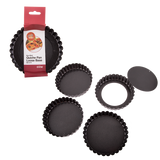 Daily Bake Non-Stick Quiche Pan Loose Base 12cm (Set of 4)