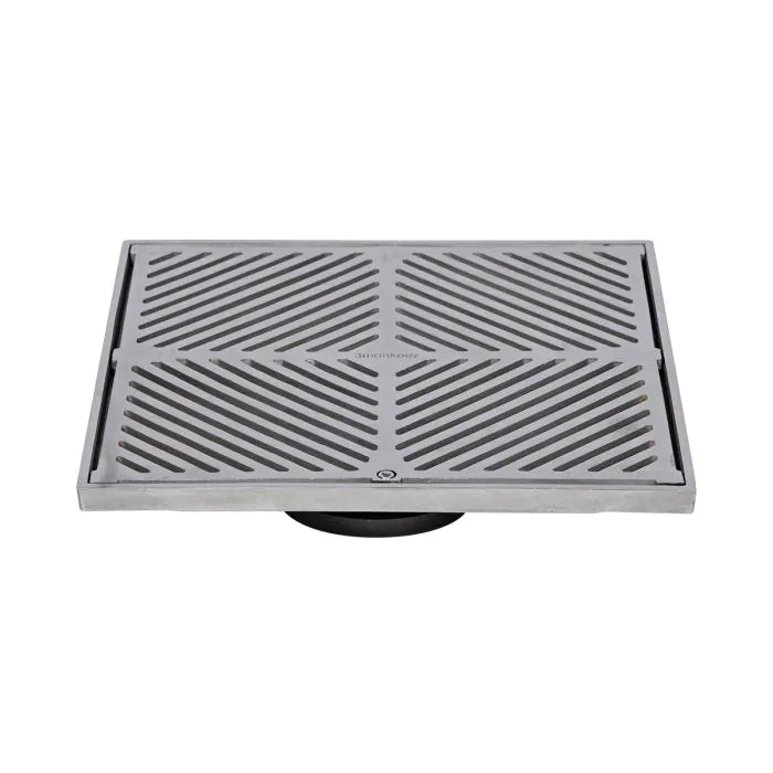 3monkeez FW-300S-316 300mm Square Floor Waste I 316 Grade Stainless Steel