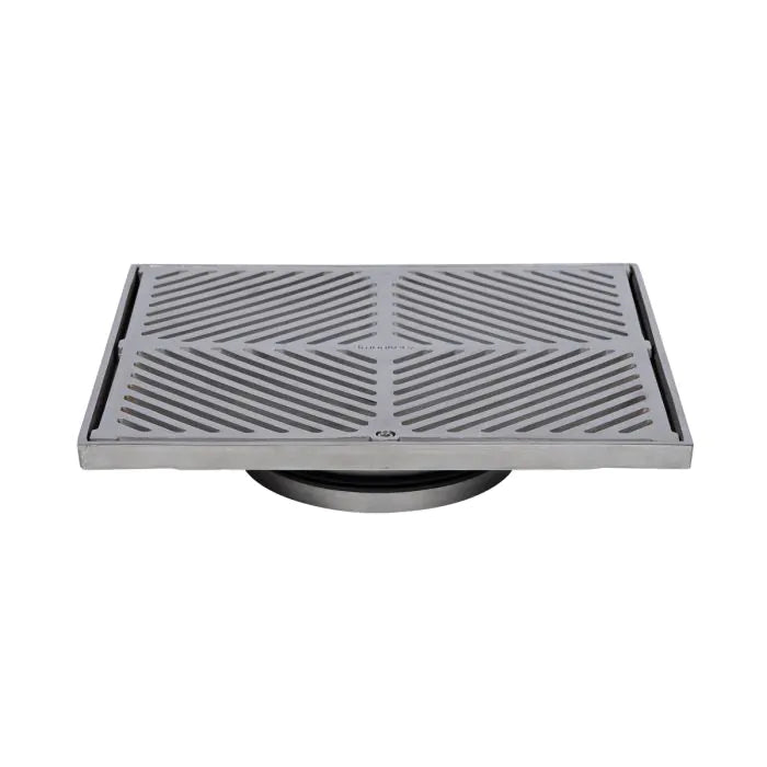3monkeez FW-300S-150-304 300mm Square Floor Waste I 304 Grade Stainless Steel