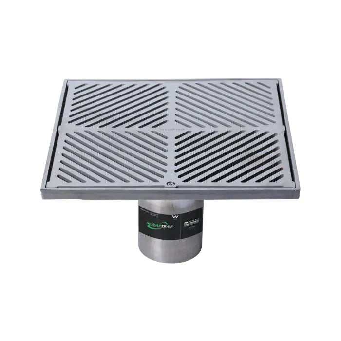 3monkeez FW-300BS-304 300mm Square Floor Waste Arrestor I 304 Grade Stainless Steel