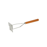 Trenton Commercial Heavy-Duty Stainless Steel Potato Masher with Wood Handle