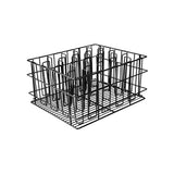 Trenton Black PVC Commercial Glass Washing Basket Collection (12, 16, 20 & 30 Compartments - 430x355x215mm) (Set of 5)