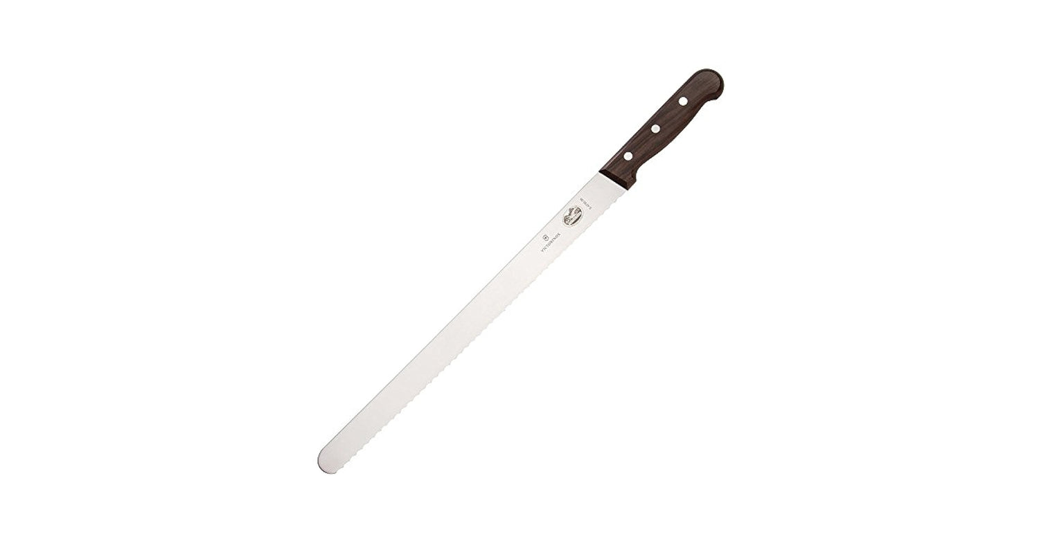 Slicing Knife, Wavy Edge 36cm - Wood