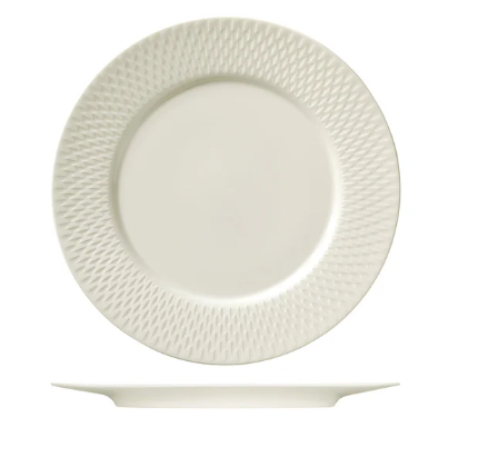 Bauscher Purity Round Plate W Rim Relief (Sold in sets of 6)