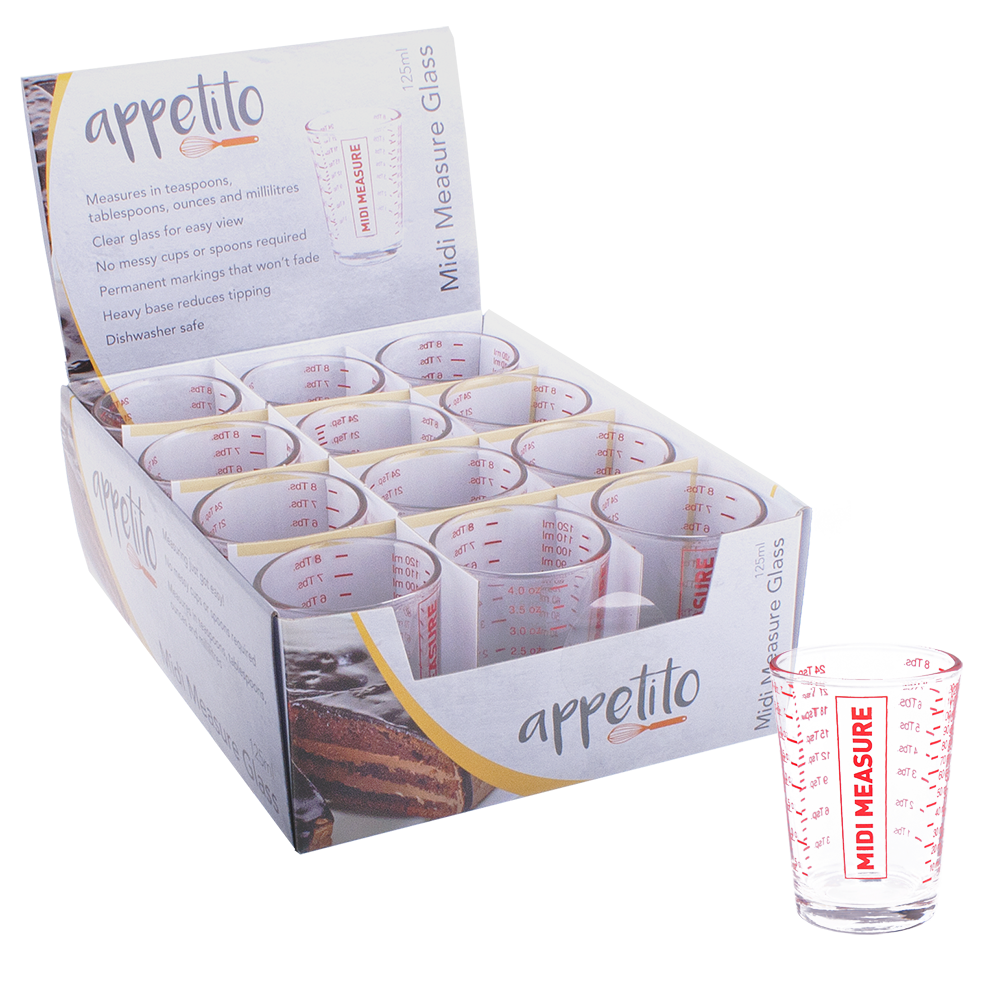 Appetito Midi Measure Glass 125ml