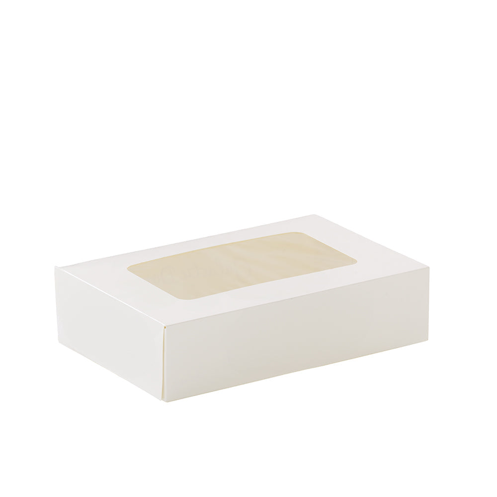 Detpak Window Donut Box White 277x183x70mm Carton of 200
