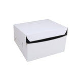 Envirochoice White Board Cake Box 203x203x101mm Pack of 100