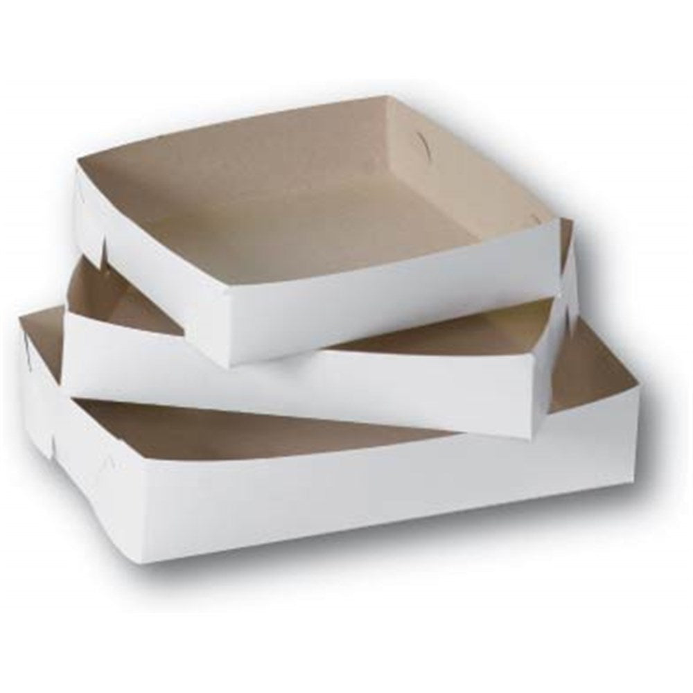Envirochoice Large White Board Cake Tray 255x180x56mm Pack of 200