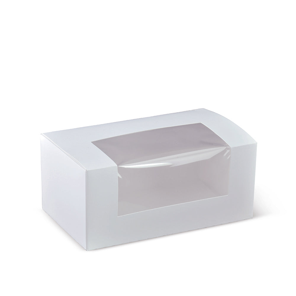 Detpak White Window Patisserie Box 180x110x80mm - Carton of 400