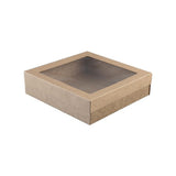 BetaCater Small Kraft Catering Box 225x225x60mm Carton of 100