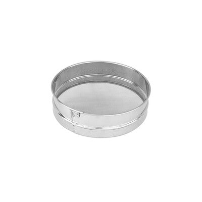 Trenton 18/8 Stainless Steel Fine Mesh Flour Sieve Collection with Rim (160mm to 400mm Sizes)