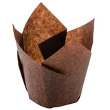 Alpen Tulip Muffin Wraps Brown 60x30mm Pack of 250