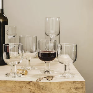 350-870 - Bormioli Rocco Hosteria Wine Glass Set — Small, Medium & Lar