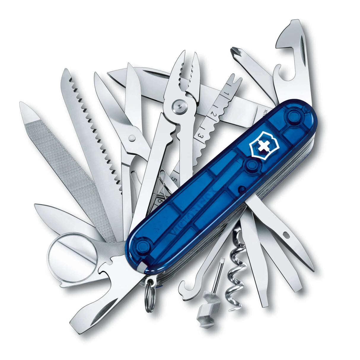 Swiss Champ, Blue Transparent