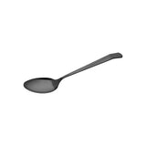 Moda Brooklyn 18/10 Stainless Steel Commercial Serving Spoon & Fork Collection (Solid, Slotted & Forks - Silver & Black PVD Finishes)