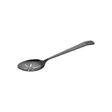 Moda Brooklyn 18/10 Stainless Steel Commercial Serving Spoon & Fork Collection (Solid, Slotted & Forks - Silver & Black PVD Finishes)