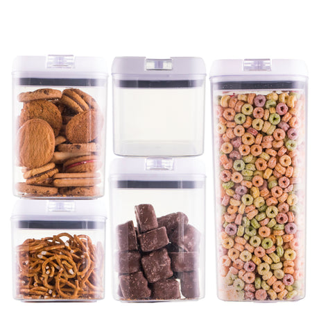 Flip Top Storage Container  - 5 Piece Set - 40309