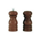 Trenton Salt & Pepper Mill Grinder Set & Combo Collection (Dark Wood & Clear Acrylic - 100mm to 150mm Sizes)