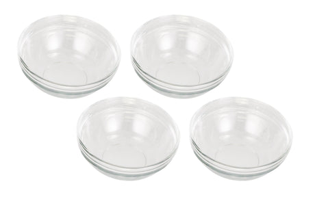 Glass Prep Bowls, 120ml / 9cm Diameter- Set of 4 - 40668