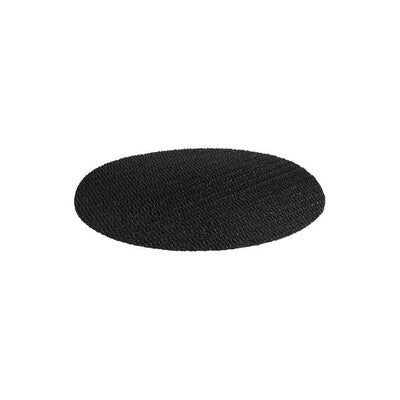Trenton Black Mesh Round Non-Slip Bar Service Tray Mat Collection (260mm to 380mm Sizes / Fits 300mm to 430mm Trays) (Set of 12)
