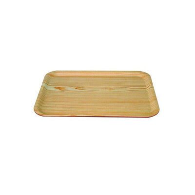 Trenton Rectangular Wooden Serving Tray Collection (Mahogany & Birch Finishes / 430mm to 600mm Sizes)