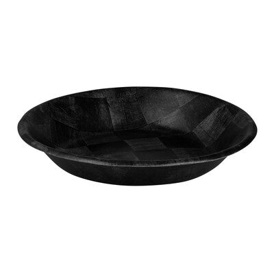 Trenton Heavy-Duty Woven Wood Black Serving Bowl Collection (450mm, 500mm & 600mm Sizes)