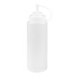 45132-CL - TRENTON Squeeze Bottle Wide Mouth-W/Cap | 1.0Lt (Sold in sets of 12)