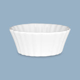 Fluted Flan Dish, 9 x 3.5cm/100ml - New Bone Porcelain