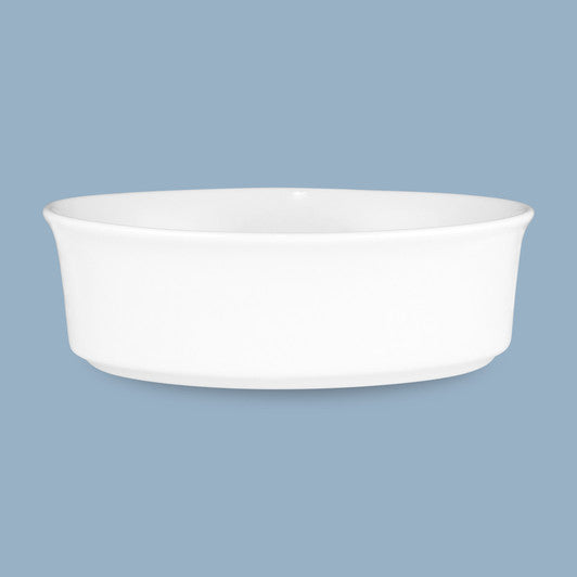 Oval Pie Dish, 18 x 12 x 5.5cm/500ml - New Bone Porcelain