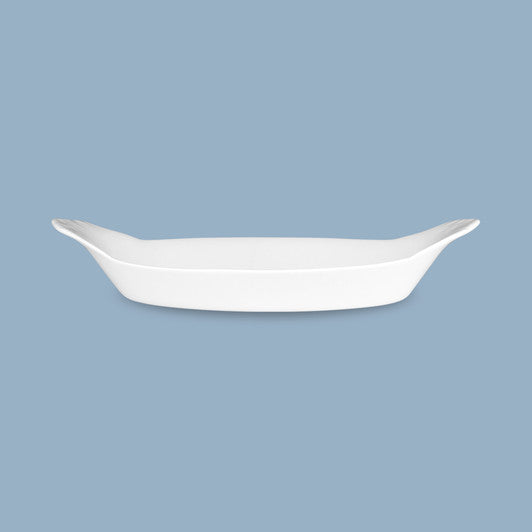 Oval Au Gratin Dish, 17.5cm - New Bone Porcelain