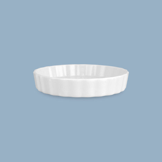 Quiche Dish, 12.5 x 2cm - New Bone Porcelain