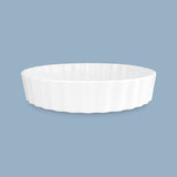 Deep Quiche Dish, 25 x 5cm - New Bone Porcelain