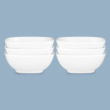 Square Bowl Set of 6, 10 x 4cm/170ml - New Bone Porcelain