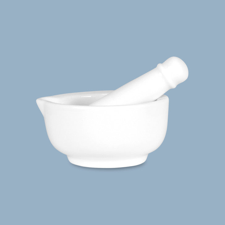 Mortar & Pestle, 7cm - New Bone Porcelain