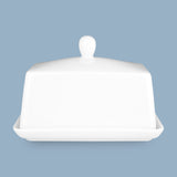 Butter Dish, 16 x 11 x 11cm - New Bone Porcelain