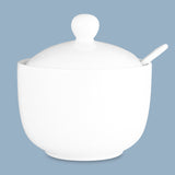 Jumbo Sugar Bowl with Spoon, 400ml - New Bone Porcelain