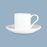 Straight Demi Cup and Saucer, 100ml - New Bone Porcelain