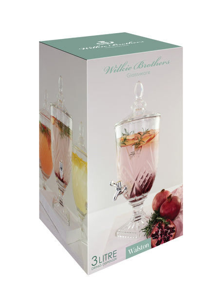 Walston Drinks Dispenser, 3 Litre - Glass - 45505 (3)