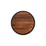 46626 - Zicco Melamine Contempo Round Anti-Slip Tray Oak 304x15mm (S